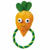 Grriggles Happy Veggies Rope Tug Dog Toy - Carrot