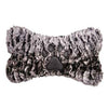 Grriggles Luxe Faux Fur Bone Dog Toy - Brown