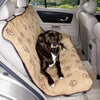 Cruising Companion Pawprint Seat Cover - Camel