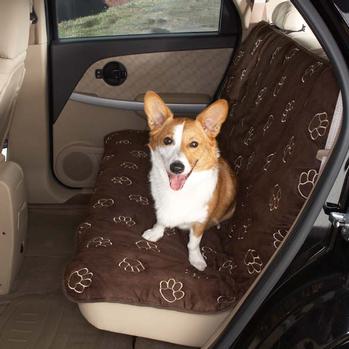 Guardian Gear Pawprint Seat Covers - Chocolate