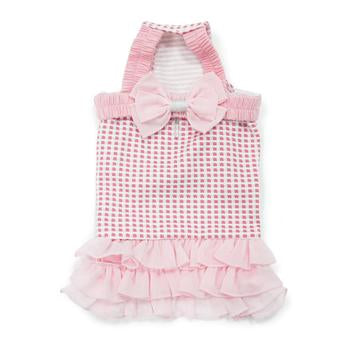 Halter Woven Dog Dress by Dogo - Pink