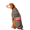 Handmade American Flag Wool Dog Sweater