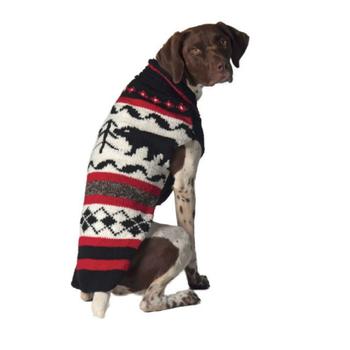 Handmade Black Bear Wool Dog Sweater