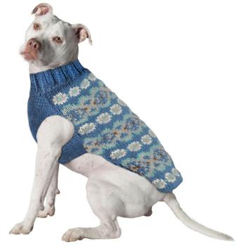 Handmade Fairisle Wool Dog Sweater - Alpaca Teal