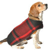 Handmade Red Plaid Blanket Dog Coat