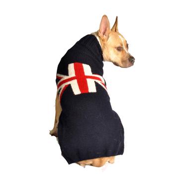 Handmade Union Jack Wool Dog Sweater