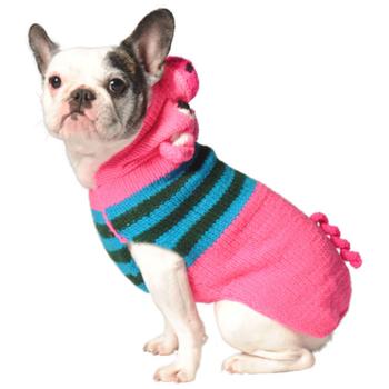 Handmade Pig Hooded Wool Dog Sweater