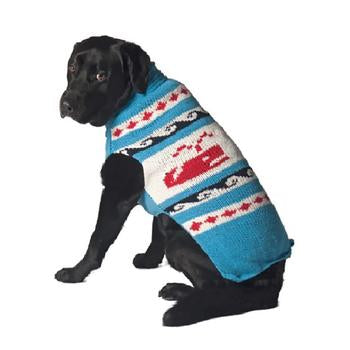 Handmade Whale Wool Dog Sweater