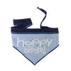 Happy Birthday Dog Bandana Scarf - Sky Blue