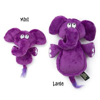 HEAR DOGGY! Flatties with Ultrasonic Squeaker Dog Toy - Elephant