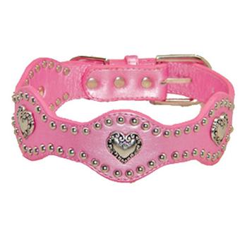 Heart Wave Dog Collar - Pink