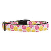 Hibiscus Flower Dog Collar - Pink and Yellow