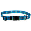 Highland Plaid Dog Collar by Yellow Dog - Blue