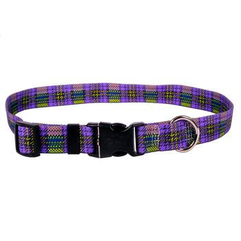 Highland Plaid Dog Collar by Yellow Dog - Purple