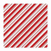 Holiday Candy Stripe Dog Bandana - Red and White