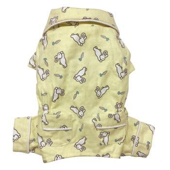 Hopping Bunny Flannel Dog Pajamas By Klippo