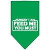 Hungry I am Dog Bandana - Green