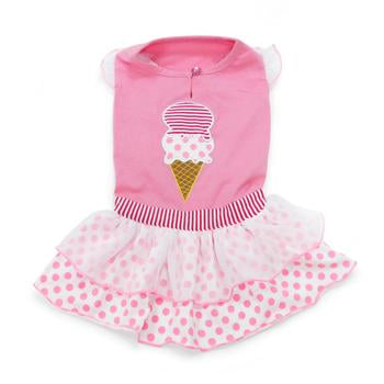 Ice Cream Dog Dress by Dogo - Pink