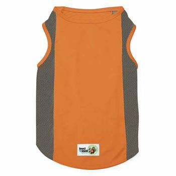 Insect Shield Breathable Mesh Dog Tank - Carrot Orange