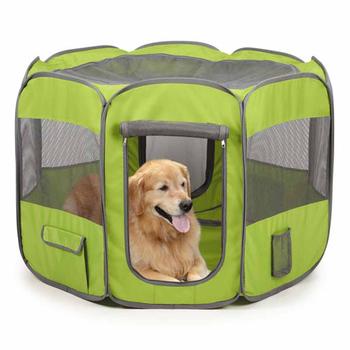 Insect Shield Fabric Exercise Pet Pen - Fern