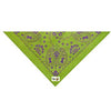 Insect Shield Paisley Dog Bandana - Green