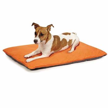 Insect Shield Reversible Dog Bed - Carrot and Slate