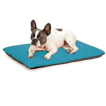 Insect Shield Reversible Dog Bed - Teal and Slate