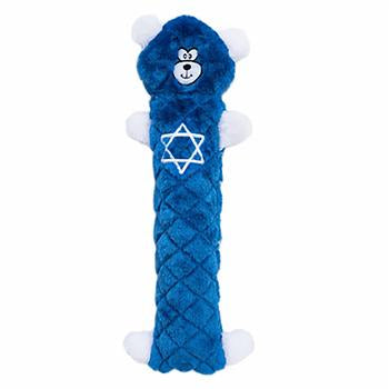 Jigglerz Hanukkah Dog Toy - Blue Bear