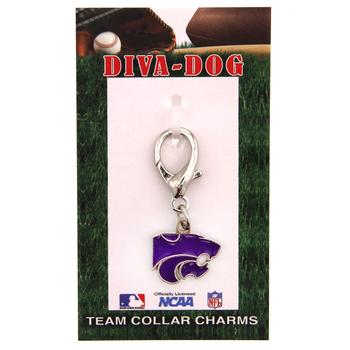 Kansas State Wildcats Dog Collar Charm by Diva Dog