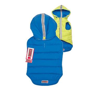 KONG Reversible Puffy Dog Vest - Blue/Green