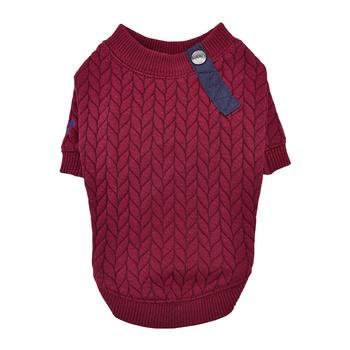 Landon Dog Shirt By Puppia - Burgundy