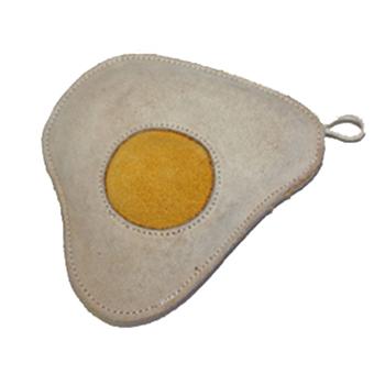 Leather Egg Dog Toy