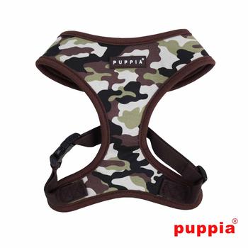 Legend Adjustable Dog Harness by Puppia - Brown Camo