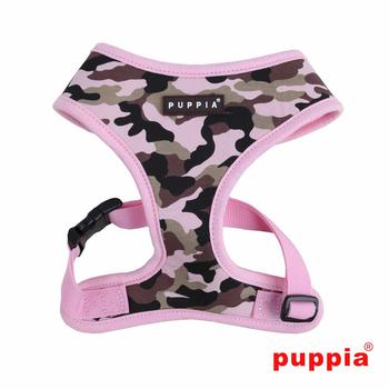 Legend Adjustable Dog Harness by Puppia - Pink Camo