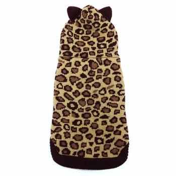 Leopard Hooded Dog Sweater by Dogo