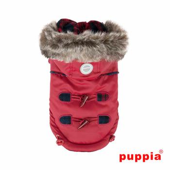 Lewis Dog Coat by Puppia - Wine