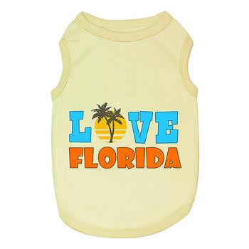 Love Florida Dog Tank