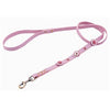 Light Pink and White Circle Leather Dog Leash by Dosha Dog