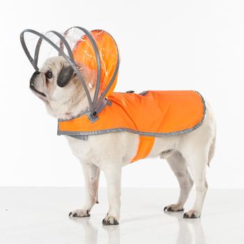Lightning Line Dog Raincoat - Safety Orange