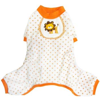 Lion Dog Pajamas - Orange