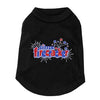 Little Firecracker Dog Tank - Black