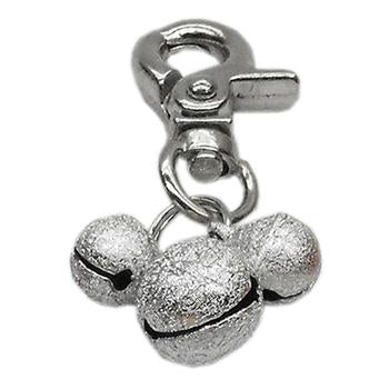 Lobster Claw Bell Collar Charm - Silver