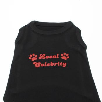 Local Celebrity Dog Shirt - Black