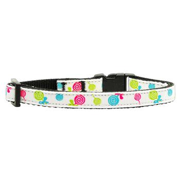 Lollipops Nylon Safety Cat Collar - White