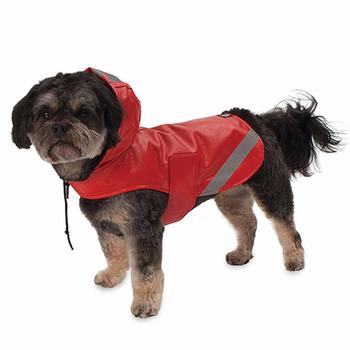 London Dog Rain Slicker - Red