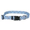 London Plaid Dog Collar by Yellow Dog - Light Blue