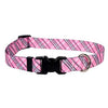 London Plaid Dog Collar by Yellow Dog - Pink