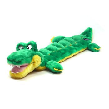 Long Body Gator Squeaker Mat Dog Toy