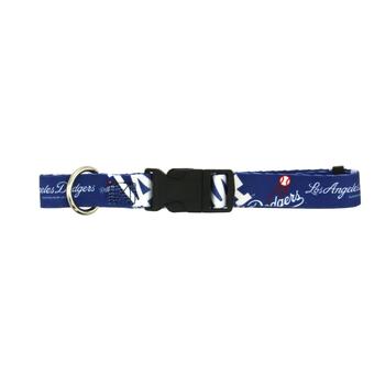 Los Angeles Dodgers Baseball Printed Dog Collar - Blue