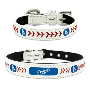 Los Angeles Dodgers Leather Dog Collar